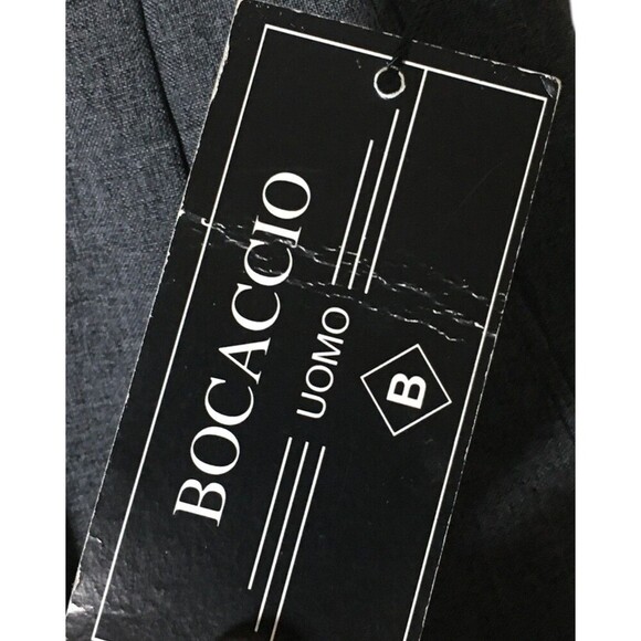 Bocaccio Uomo Dress Pants Men's Size 38 x 34 Gray Straight Leg - Picture 6 of 9